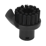 Steam Cleaner Round Brush Black Hard Bristles Cleaning Brush Replacement with Scraper for Karcher SC1 SC2 SC3