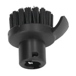 Steam Cleaner Round Brush Black Hard Bristles Cleaning Brush Replacement with Scraper for Karcher SC1 SC2 SC3
