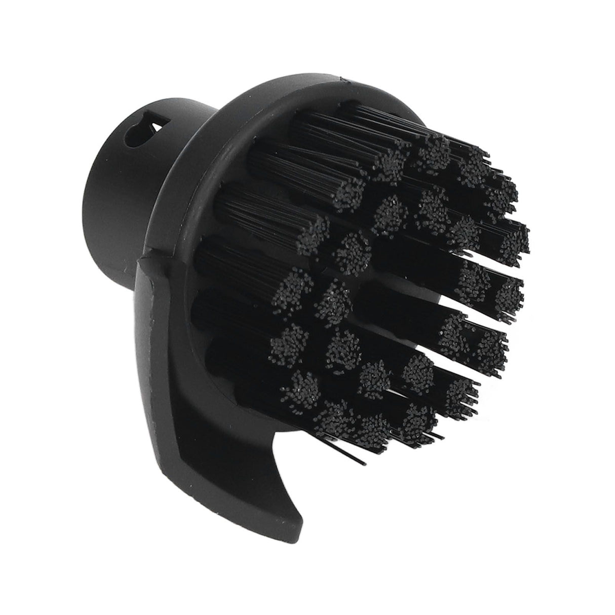 Steam Cleaner Round Brush Black Hard Bristles Cleaning Brush Replacement with Scraper for Karcher SC1 SC2 SC3