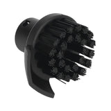 Steam Cleaner Round Brush Black Hard Bristles Cleaning Brush Replacement with Scraper for Karcher SC1 SC2 SC3 - Side View