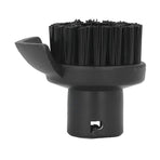 Steam Cleaner Round Brush Black Hard Bristles Cleaning Brush Replacement with Scraper for Karcher SC1 SC2 SC3