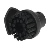 Steam Cleaner Round Brush Black Hard Bristles Cleaning Brush Replacement with Scraper for Karcher SC1 SC2 SC3