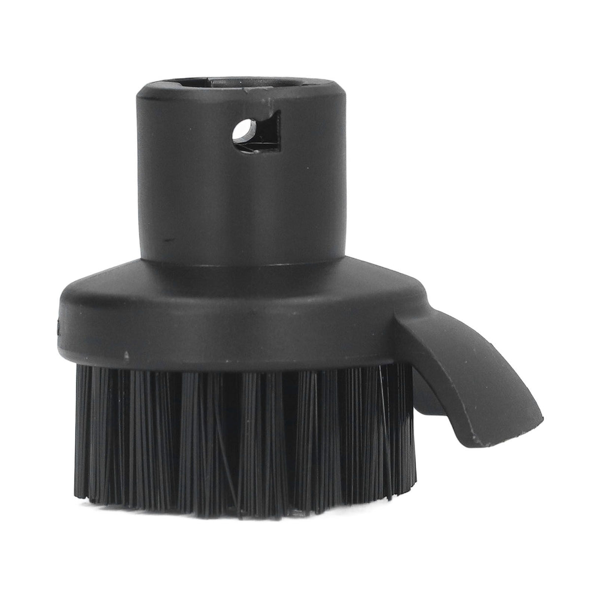Steam Cleaner Round Brush Black Hard Bristles Cleaning Brush Replacement with Scraper for Karcher SC1 SC2 SC3