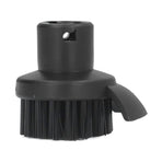 Steam Cleaner Round Brush Black Hard Bristles Cleaning Brush Replacement with Scraper for Karcher SC1 SC2 SC3