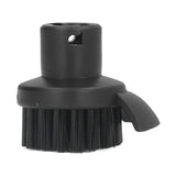 Steam Cleaner Round Brush Black Hard Bristles Cleaning Brush Replacement with Scraper for Karcher SC1 SC2 SC3 - Rear View