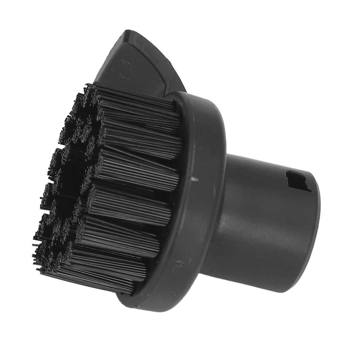 Steam Cleaner Round Brush Black Hard Bristles Cleaning Brush Replacement with Scraper for Karcher SC1 SC2 SC3