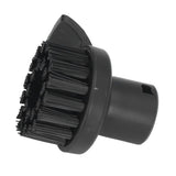 Steam Cleaner Round Brush Black Hard Bristles Cleaning Brush Replacement with Scraper for Karcher SC1 SC2 SC3