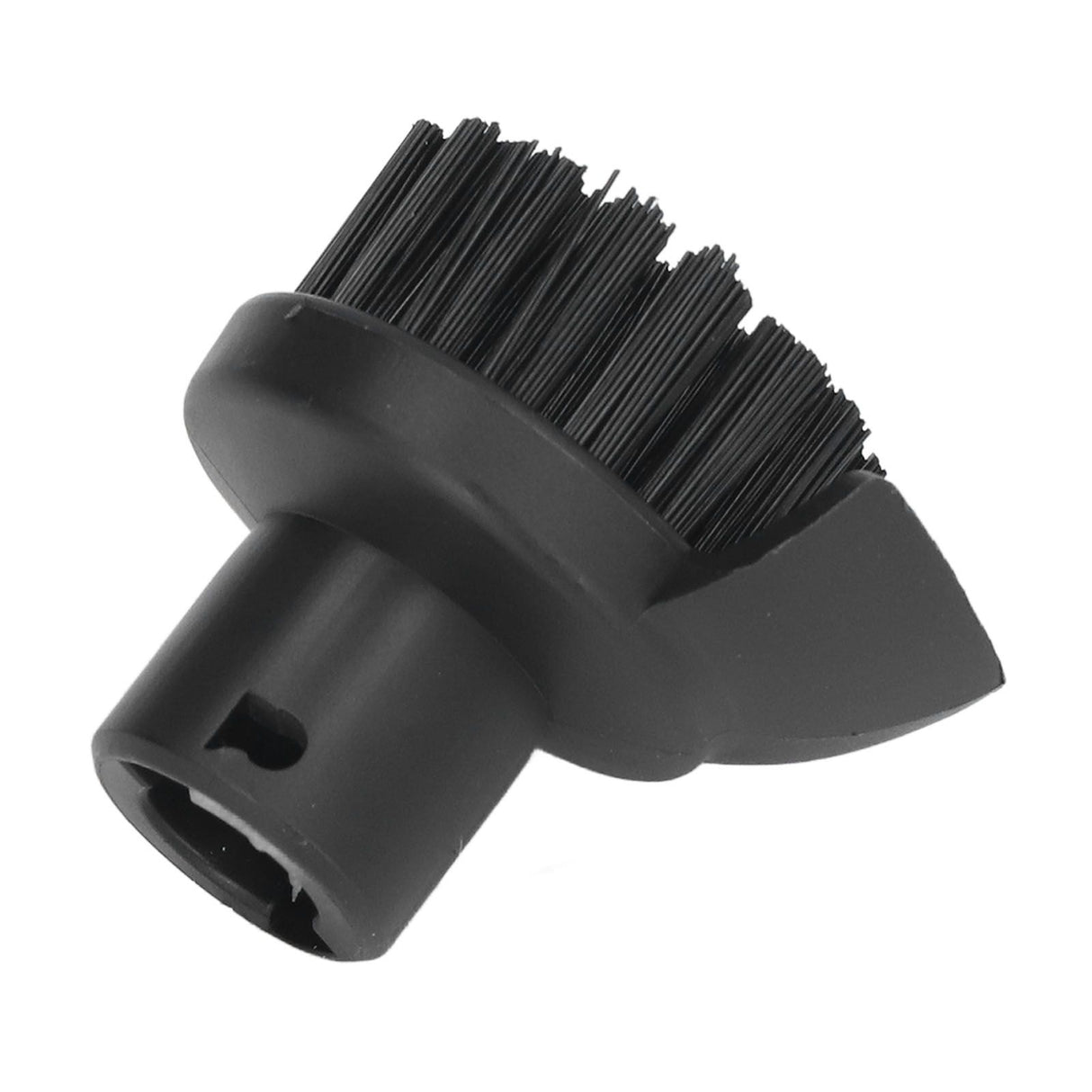 Steam Cleaner Round Brush Black Hard Bristles Cleaning Brush Replacement with Scraper for Karcher SC1 SC2 SC3