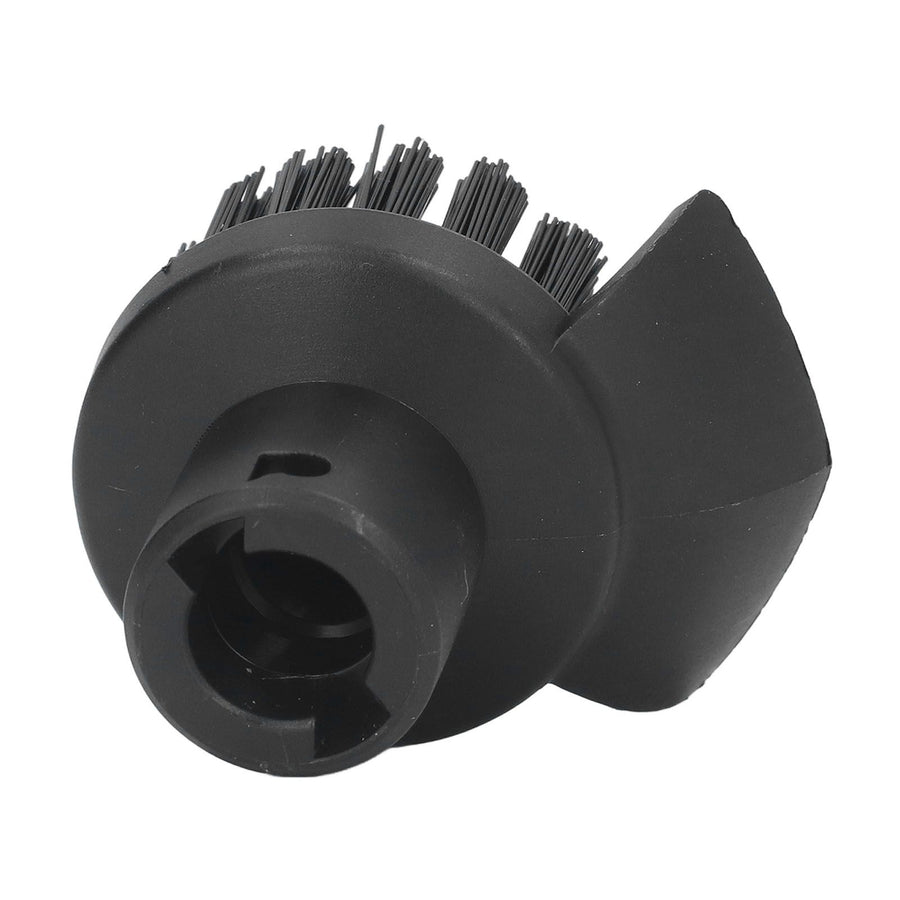 Steam Cleaner Round Brush Black Hard Bristles Cleaning Brush Replacement with Scraper for Karcher SC1 SC2 SC3