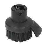 Steam Cleaner Round Brush Black Hard Bristles Cleaning Brush Replacement with Scraper for Karcher SC1 SC2 SC3 - Extra Image