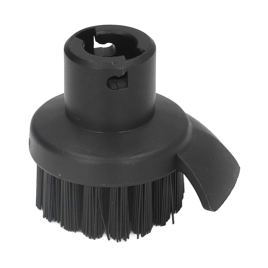 Steam Cleaner Round Brush Black Hard Bristles Cleaning Brush Replacement with Scraper for Karcher SC1 SC2 SC3