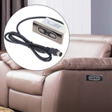 Recliner Switch Electric Sofa Recliner 5 Buttons Hand Control DC Push Rod Motor Lift Switch 29V with USB Charging Port - Extra Image
