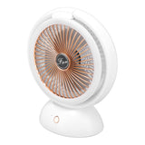 Foldable Fan with LED Light 2 in 1 Warm Light Low Noise Portable Rechargeable 4 Speed Lighting Desk Fan - 45-Degree Angle