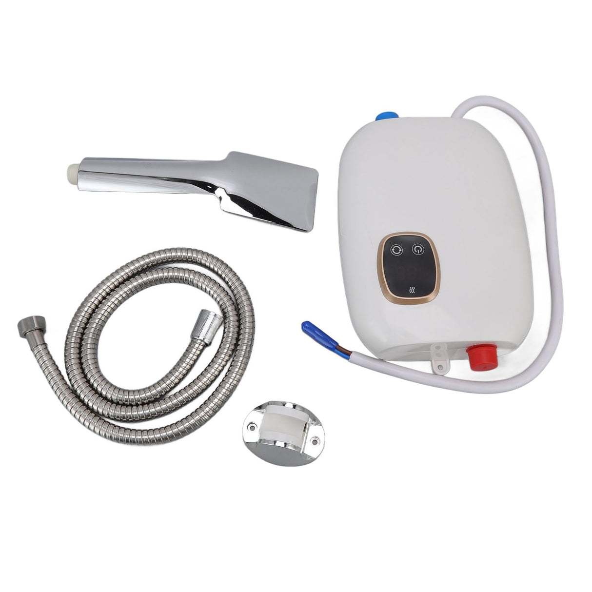 5500W 25A Electric Instant Hot Water Heater Touch Screen Over Temperature Protection Water Heater with Shower Head 220V