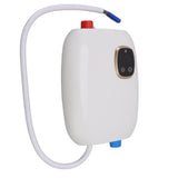 5500W 25A Electric Instant Hot Water Heater Touch Screen Over Temperature Protection Water Heater with Shower Head 220V - Top-Down View