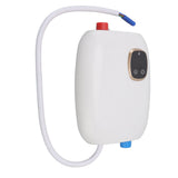 5500W Small Electric Instant Hot Water Heater with Digital Touch Screen Smart Thermostat Water Heater 220V - Side View