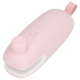 Heat Bag Sealer USB Charging Cutter Sealing Cutting Machine Tool for Better Storage Pink - 45-Degree Angle