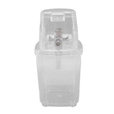 Manual Ice Crusher Small Portable Shaver Hand Operated Snow Cone Machine for Home Transparent - 45-Degree Angle