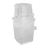 Manual Ice Crusher Small Portable Shaver Hand Operated Snow Cone Machine for Home Transparent