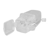 Manual Ice Crusher Small Portable Shaver Hand Operated Snow Cone Machine for Home Transparent - Extra Image