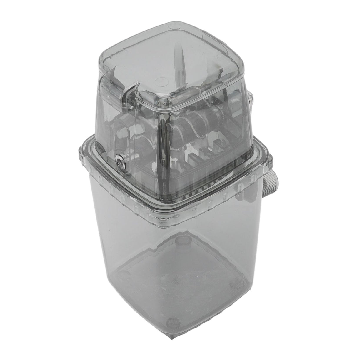 Manual Ice Crusher Small Portable Shaver Hand Operated Snow Cone Machine for Home Grey