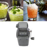 Manual Ice Crusher Small Portable Shaver Hand Operated Snow Cone Machine for Home Grey - Extra Image