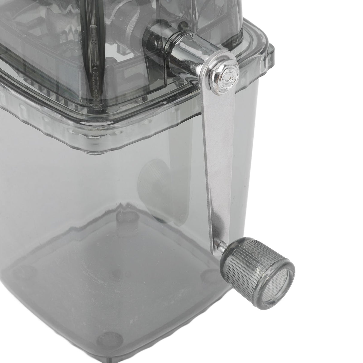 Manual Ice Crusher Small Portable Shaver Hand Operated Snow Cone Machine for Home Grey
