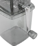 Manual Ice Crusher Small Portable Shaver Hand Operated Snow Cone Machine for Home Grey