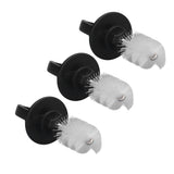 15Pcs Beer Tap Plug Brush 304 Stainless Steel ABS Beer Faucet Tap Cleaning Brush Plug For Kitchen Bar - Close-Up Angle
