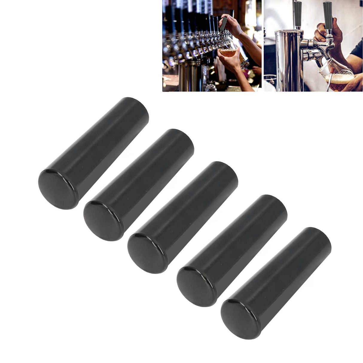 5PCS Plastic Beer Tap Handle Suitable for Standard American Thread Beer Taps Beer Faucet Handle