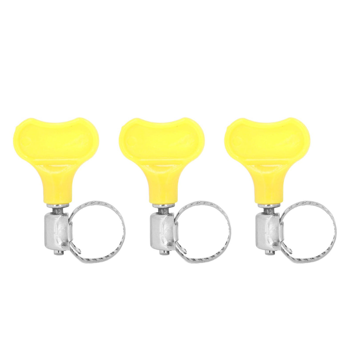 15 Pcs Stainless Steel Hose Clamp Corrosion Resistant Reusable Worm Gear Pipe Clip with Adjustment Handle