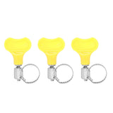 15 Pcs Stainless Steel Hose Clamp Corrosion Resistant Reusable Worm Gear Pipe Clip with Adjustment Handle - Extra Image