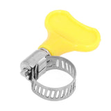 15 Pcs Stainless Steel Hose Clamp Corrosion Resistant Reusable Worm Gear Pipe Clip with Adjustment Handle