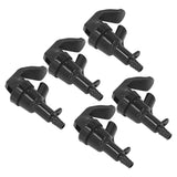 5Pcs Beer Tap Brewing Barrel Faucet ABS 20PSI 1/4in Bard Connector 3/16in Outlet Set Kit - Front View