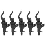 5Pcs Beer Tap Brewing Barrel Faucet ABS 20PSI 1/4in Bard Connector 3/16in Outlet Set Kit - Close-Up Angle