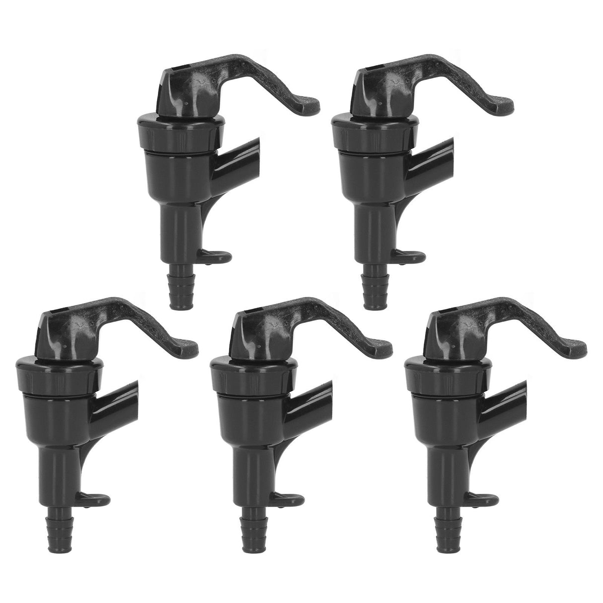 5Pcs Beer Tap Brewing Barrel Faucet ABS 20PSI 1/4in Bard Connector 3/16in Outlet Set Kit
