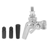 Beer Flow Control Faucet Stainless Steel Beer Tap with Dust Cover Handle for Homebrewing