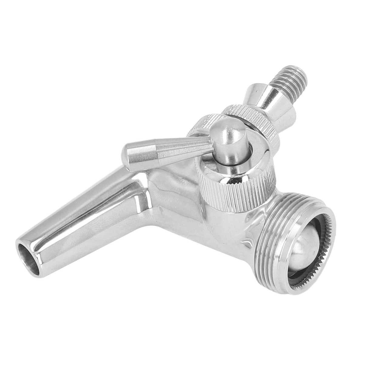 Beer Flow Control Faucet Stainless Steel Beer Tap with Dust Cover Handle for Homebrewing