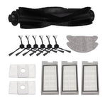 Robot Vacuum Cleaner Accessory Brush Dust Bag Cleaning Cloth Set Kit for EVE PLUS