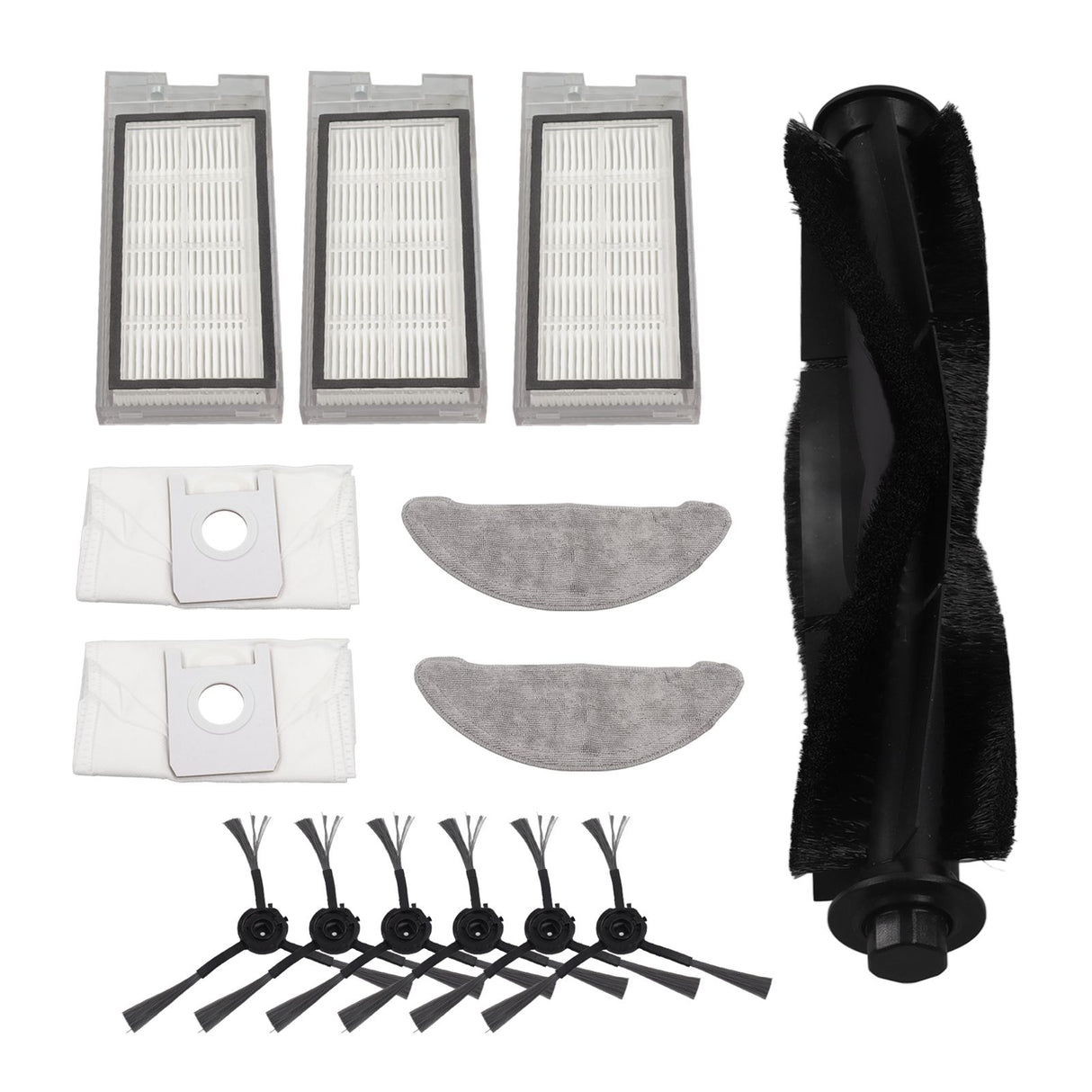 Robot Vacuum Cleaner Accessory Brush Dust Bag Cleaning Cloth Set Kit for EVE PLUS