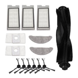 Robot Vacuum Cleaner Accessory Brush Dust Bag Cleaning Cloth Set Kit for EVE PLUS - Side View
