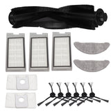 Robot Vacuum Cleaner Accessory Brush Dust Bag Cleaning Cloth Set Kit for EVE PLUS