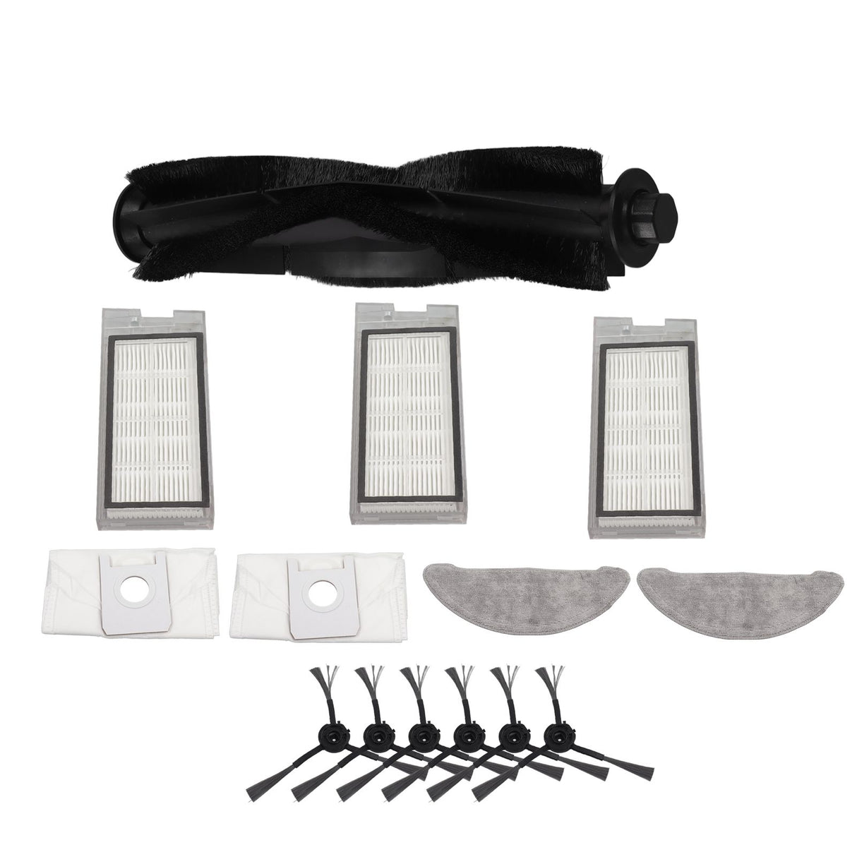 Robot Vacuum Cleaner Accessory Brush Dust Bag Cleaning Cloth Set Kit for EVE PLUS