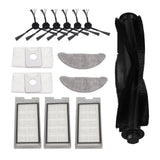 Robot Vacuum Cleaner Accessory Brush Dust Bag Cleaning Cloth Set Kit for EVE PLUS - Low Angle