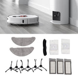Robot Vacuum Cleaner Accessory Brush Dust Bag Cleaning Cloth Set Kit for EVE PLUS
