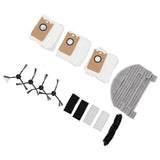 Sweeping Machine Brush Replacement Filter Screen Dust Bag Side Brushes Sweeper Accessories - Top-Down View