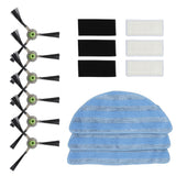 Vacuum Cleaner Accessories Kit High Strength Sweeping Robot Cleaning Rag Filter Side Brush Replacement Parts - 45-Degree Angle