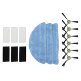 Vacuum Cleaner Accessories Kit High Strength Sweeping Robot Cleaning Rag Filter Side Brush Replacement Parts - Rear View