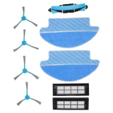 9 Pcs Vacuum Parts Replacement Main Brush Side Brush Filter Mop Vacuum Cleaner Accessories Kit for Conga 3090 - Extra Image