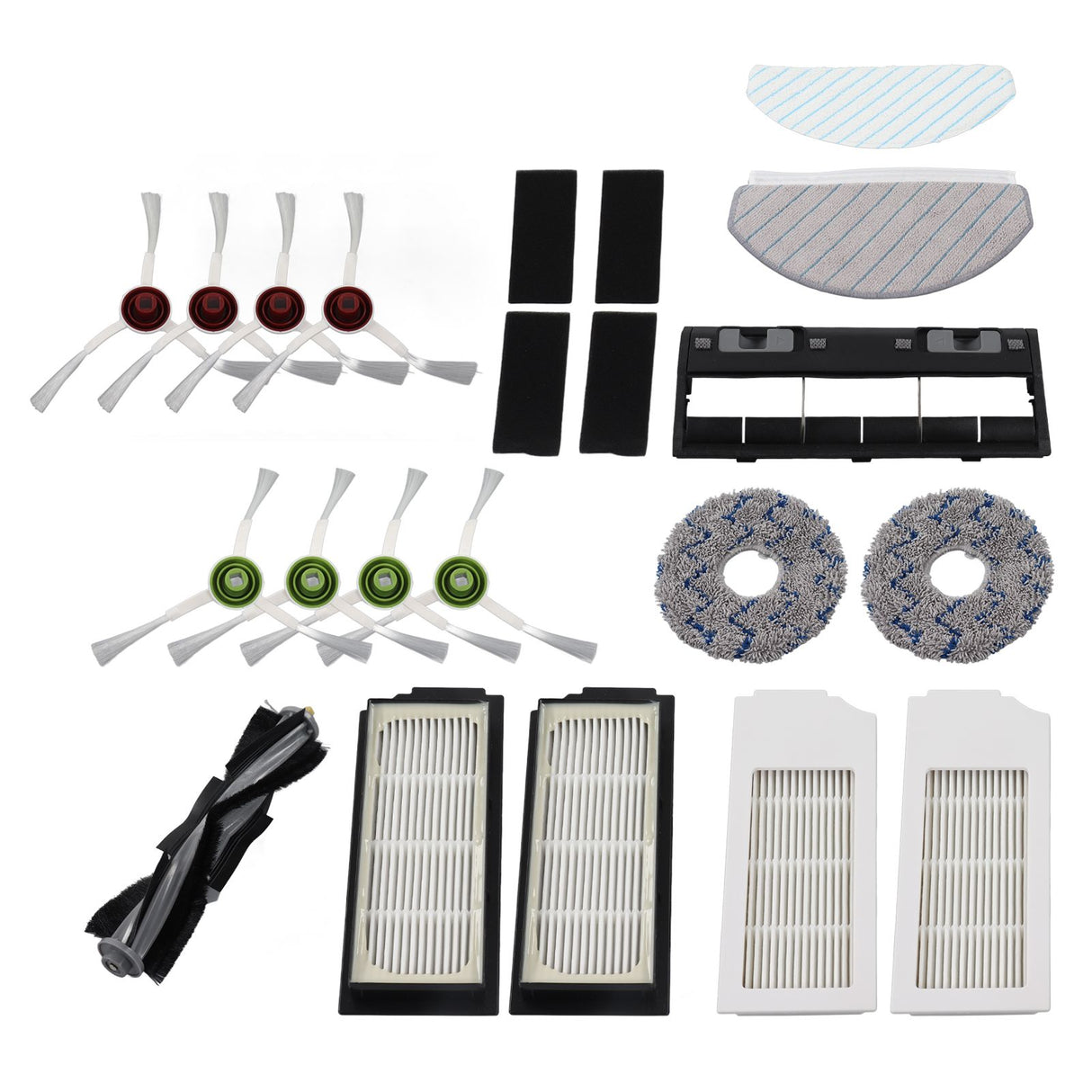 Robot Cleaner Accessory Kit Main Brush Side Brush Waved Mop Washable Mop Cloth Filter for T10
